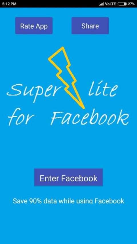Super Lite for Facebook screenshot 1