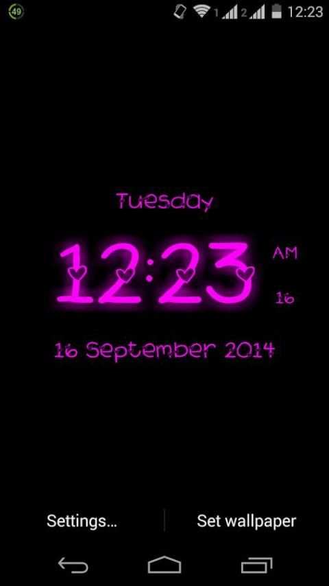 Super Digital Clock LiveWP स्क्रीनशॉट 1