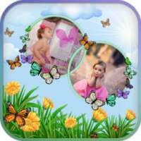 Butterfly Dual Photo Frames on 9Apps