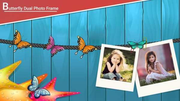 Butterfly Dual Photo Frames screenshot 4