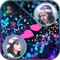 Glitter Dual Photo Frames on 9Apps