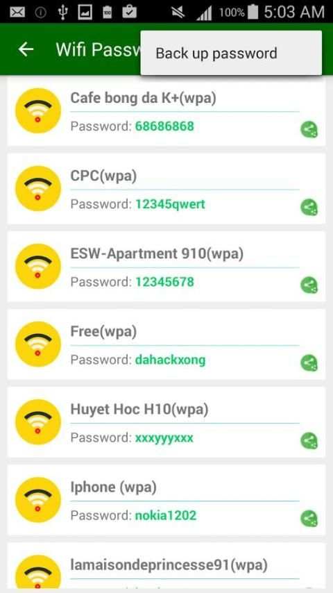 Wifi Password [Root] screenshot 3