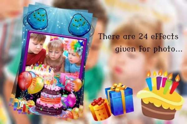 Birthday Photo Editor स्क्रीनशॉट 4
