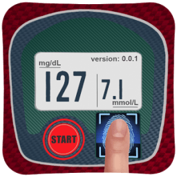 Blood Sugar Test Fingerprint आइकन