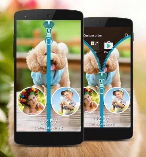 Puppy Zipper Lock Screen स्क्रीनशॉट 3