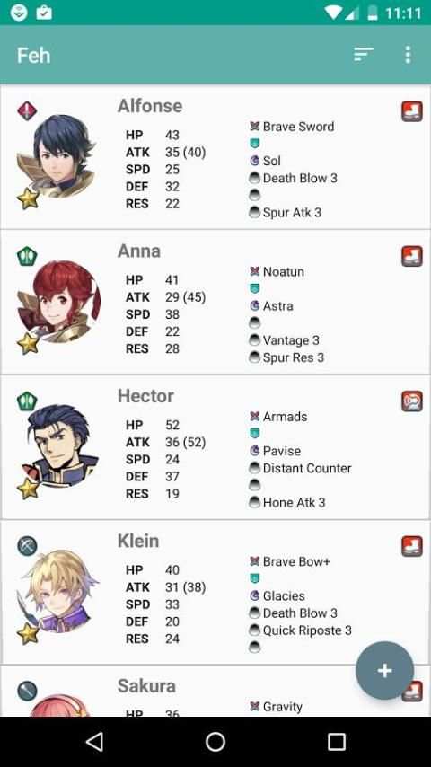 Feh: Fire Emblem Heroes Skills screenshot 3