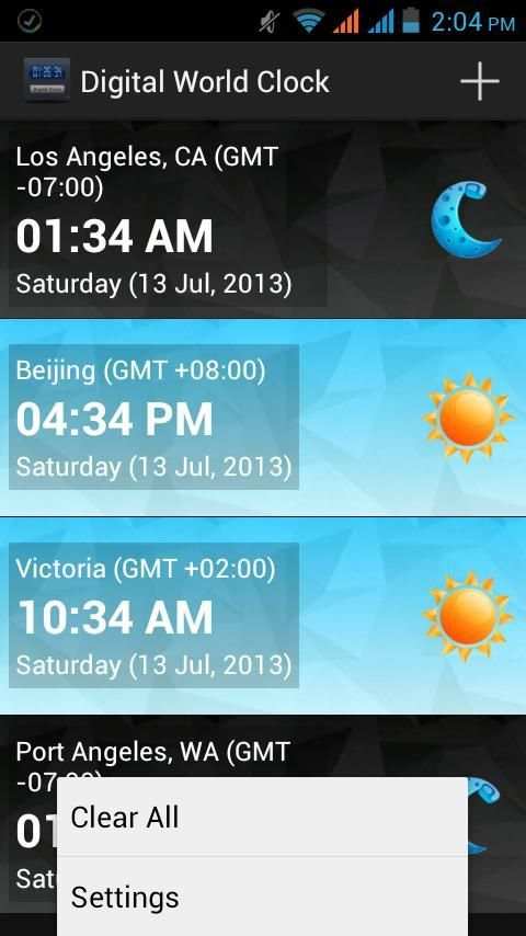 Digital World Clock Widget screenshot 6