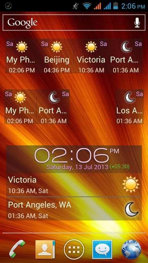 Digital World Clock Widget screenshot 3