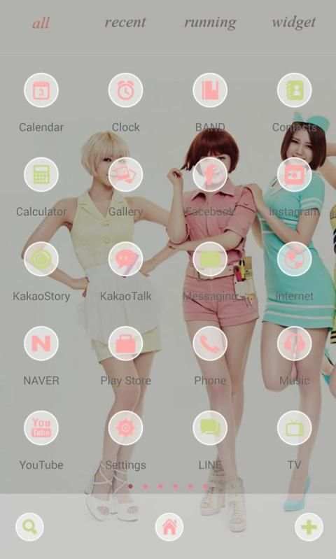 AOA LINE Launcher Theme 1 تصوير الشاشة