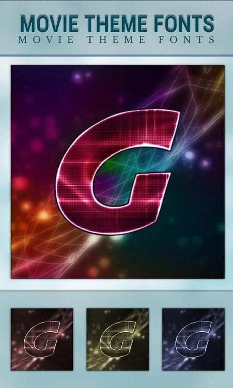Unique Name Art - Movie Theme Fonts screenshot 2