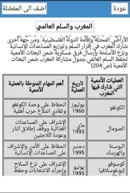 دروس اجتماعيات الثالثة إعدادي скриншот 3