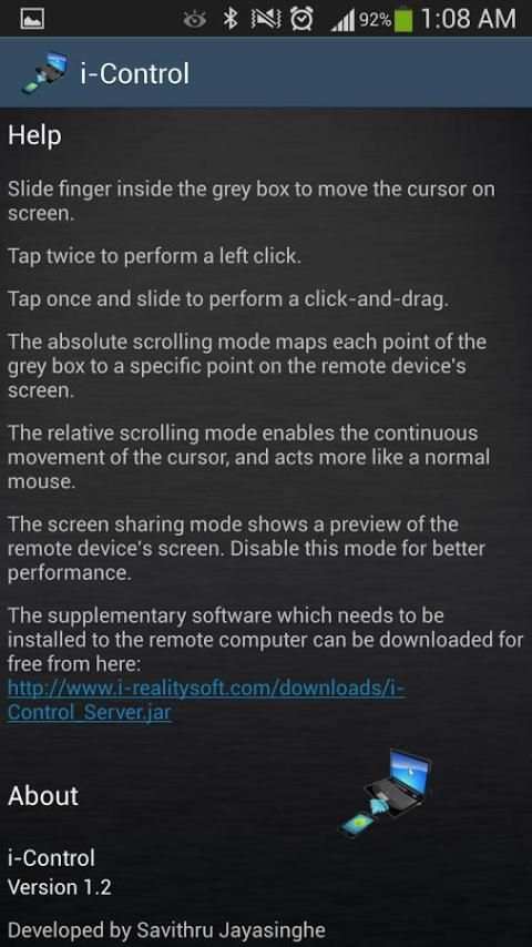 i-Control Lite 2 تصوير الشاشة