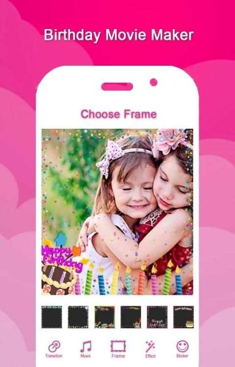 Birthday Movie Maker withMusic स्क्रीनशॉट 3