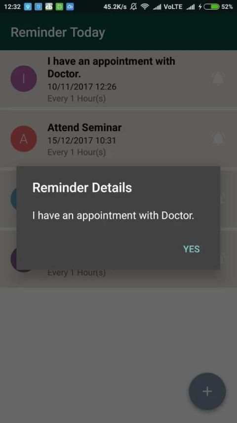 Reminder Today 1 تصوير الشاشة