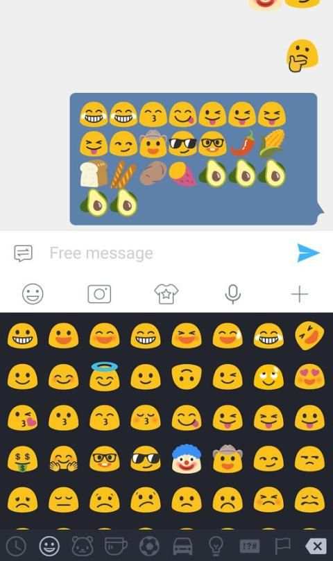 Emoji plugin (Android Blob style) 2 تصوير الشاشة