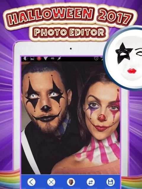 Halloween Makeup Photo Editor скриншот 4