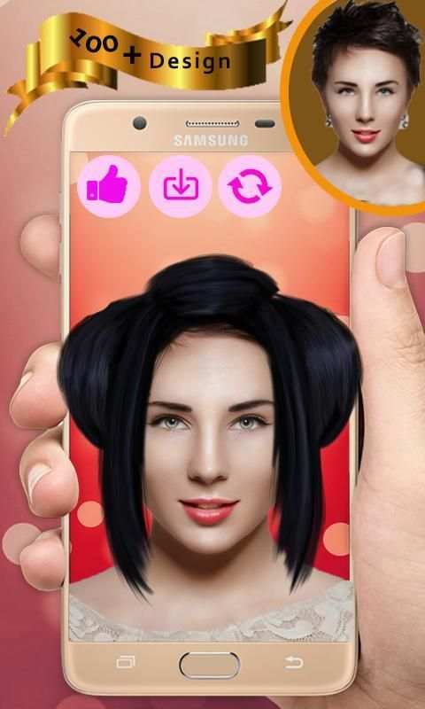 Pretty Girl Hairstyle Photo Editor-Hair Trend 2018 screenshot 3