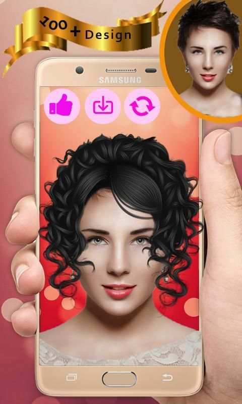Pretty Girl Hairstyle Photo Editor-Hair Trend 2018 screenshot 2