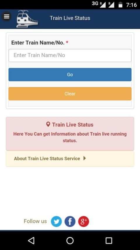 Indian Rail Train Info - Live Train Status, PNR 7 تصوير الشاشة