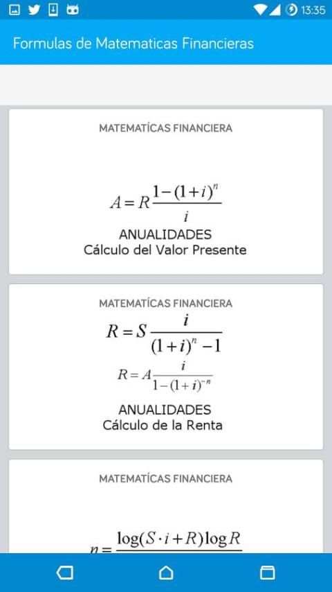Formulas de Matemáticas Financieras скриншот 4