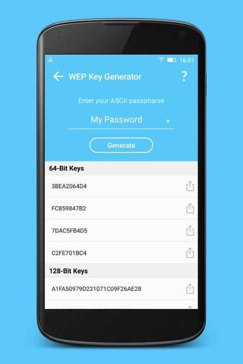 WiFi Utilities – WEP Key Gen 8 تصوير الشاشة