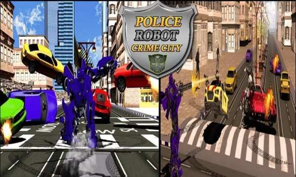 Police Robot Grand City स्क्रीनशॉट 13