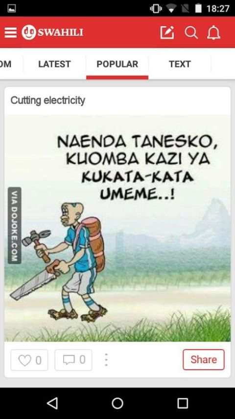 Swahili Jokes & Funny Pics screenshot 2