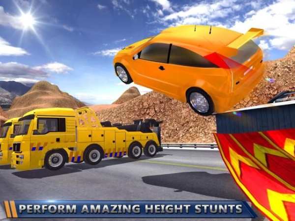 Racing Cars Trailer Truck 3D screenshot 2