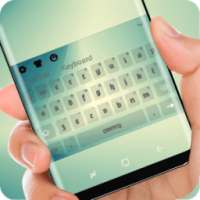 Cyan Wallpaper Keyboard for Samsung Galaxy