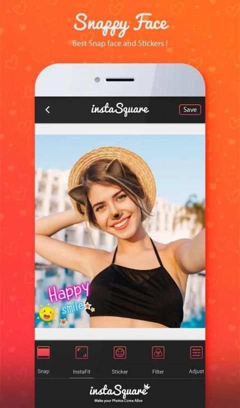 SquareFit - insta Photo Editor-Beauty Photo Effect screenshot 3