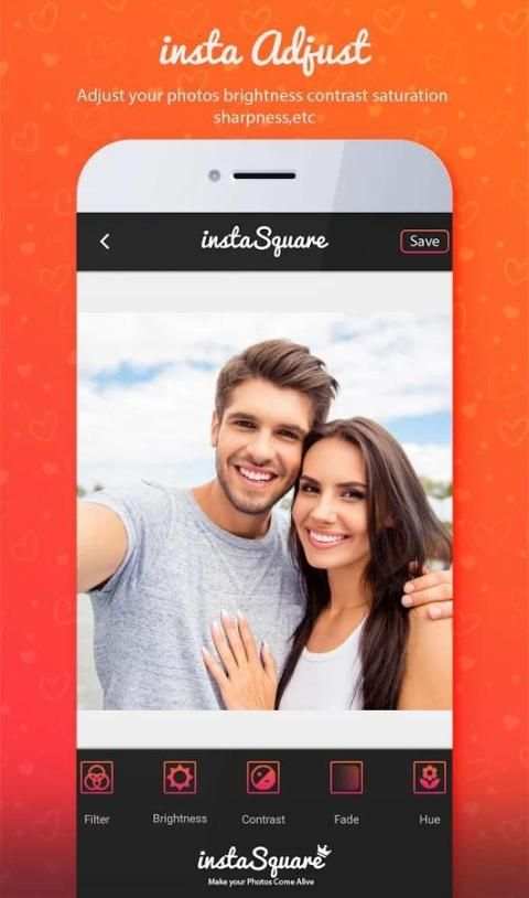 SquareFit - insta Photo Editor-Beauty Photo Effect screenshot 1
