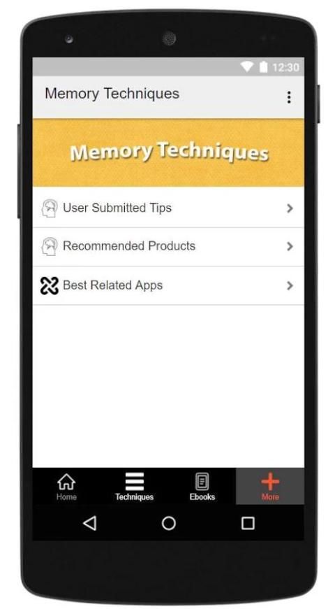 Memory Techniques screenshot 1