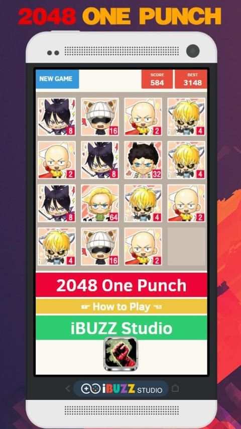 2048 One Punch Anime Edition screenshot 1
