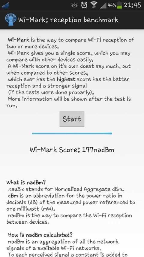 Wi-Mark: reception benchmark स्क्रीनशॉट 3