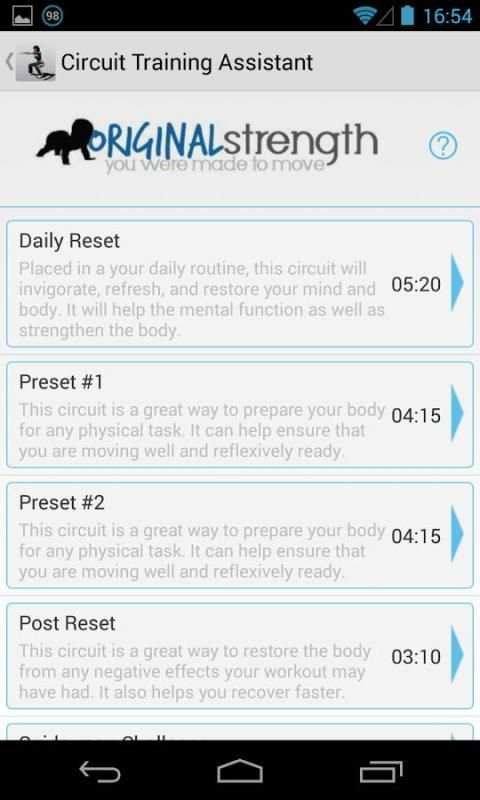 Circuit Training Assistant screenshot 2