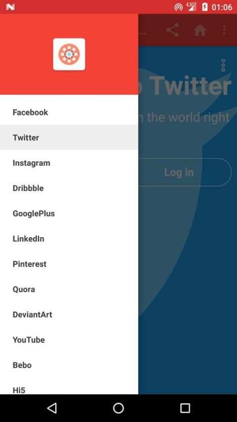 Social Sites in One App screenshot 1