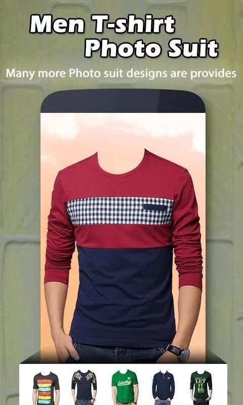 Man T-Shirt Photo Suit скриншот 1