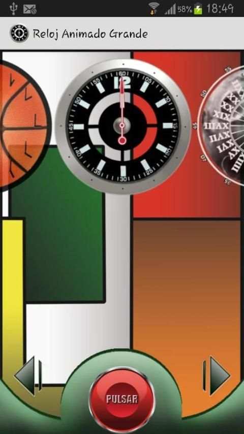 Animated Cool Clock - FREE screenshot 1
