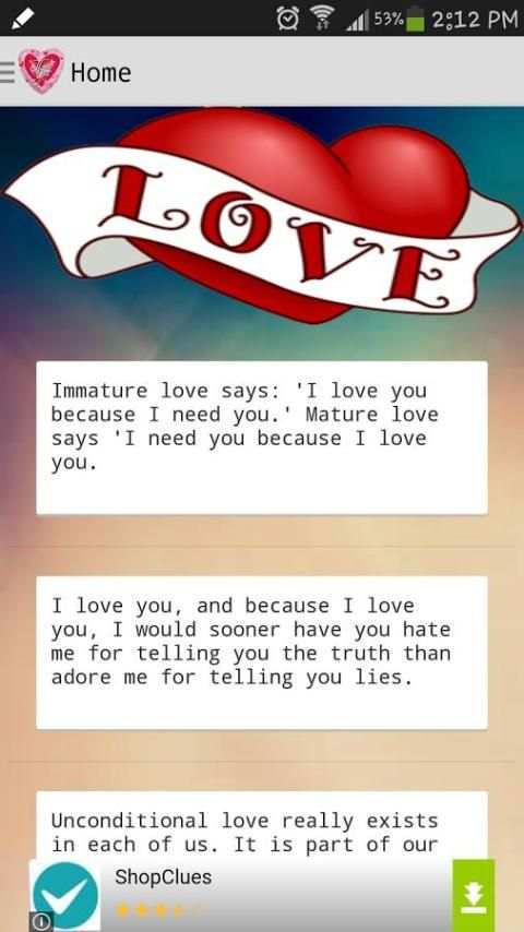 Love Quotes And SMS screenshot 8