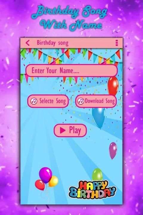 Birthday Song with Name 4 تصوير الشاشة