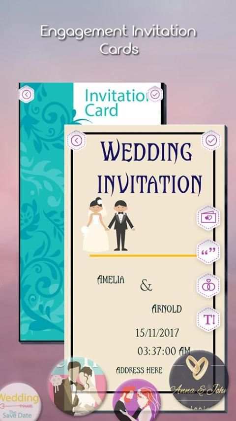 Engagement Invitation Card Maker 3 تصوير الشاشة