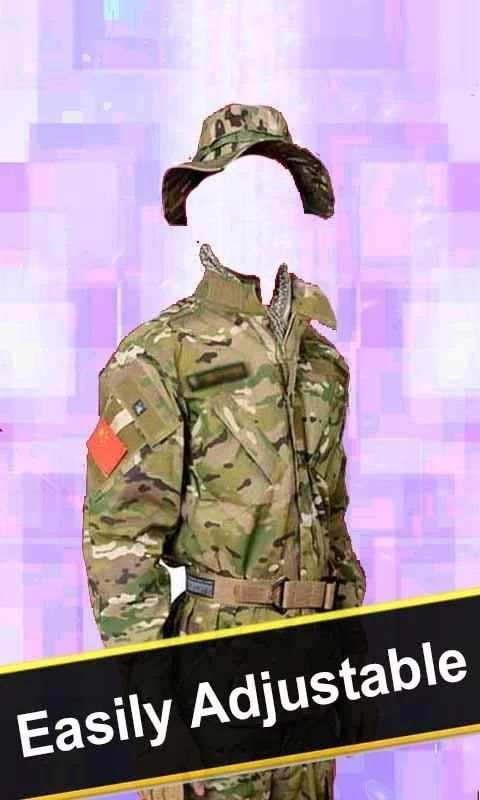 China Army Photo Editor Uniform Suit Changer 2017 screenshot 3