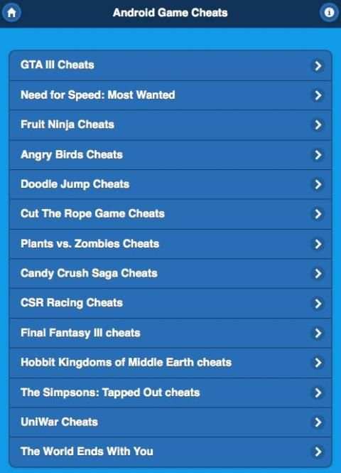 Mobile Game Cheat Codes - 2015 screenshot 3