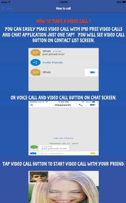 Video Chat IMO Voice Free screenshot 3