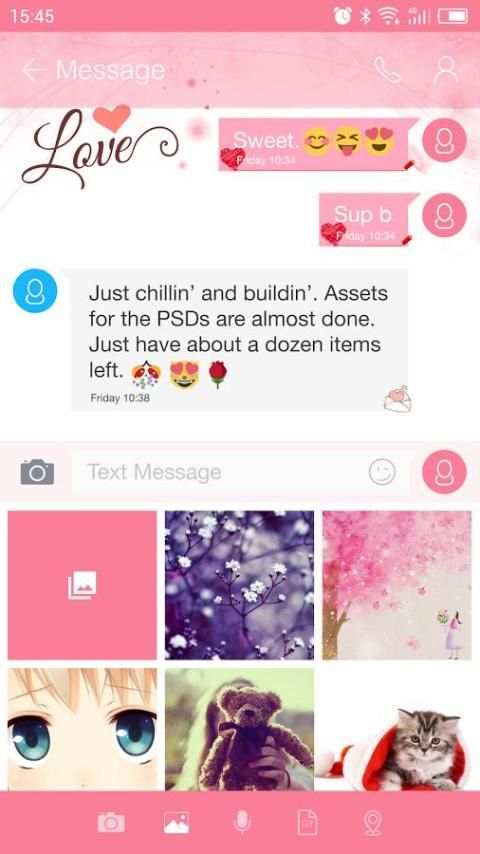 Love Pink - One Sms screenshot 4