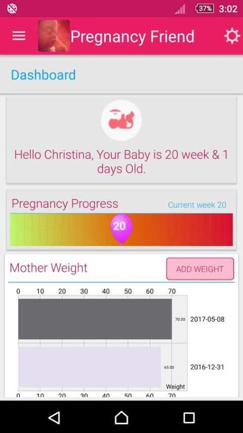Pregnancy Friend App скриншот 7