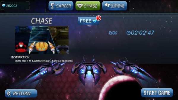 Space Racing 3D - Star Race скриншот 1