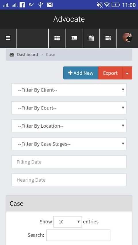 Advocate Management System स्क्रीनशॉट 3