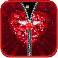 Love Zipper Screen Lock