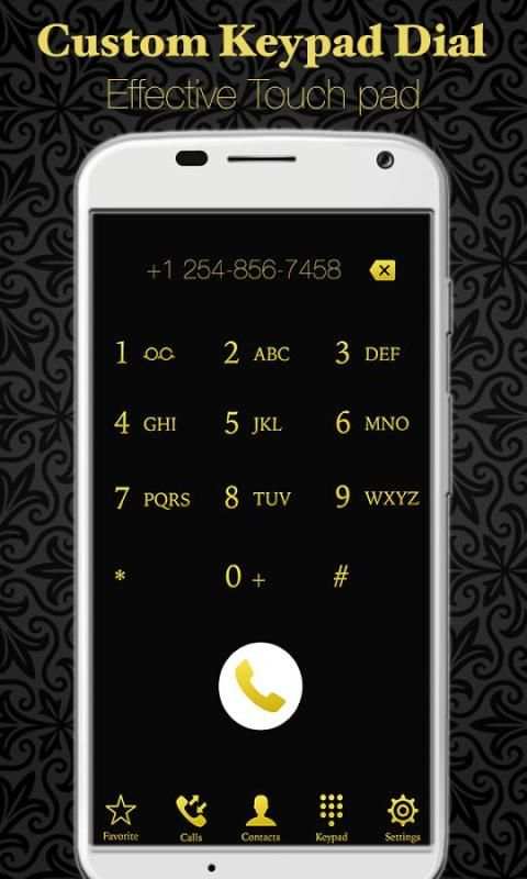 Gold Full Screen Caller Id screenshot 6